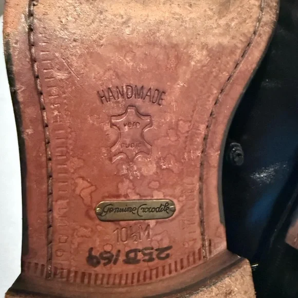 Crocodile Handmade Paolo De Marco Men's Dress Shoes - Picture 6 of 7